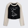 Stupid goose vintage raglan shirt