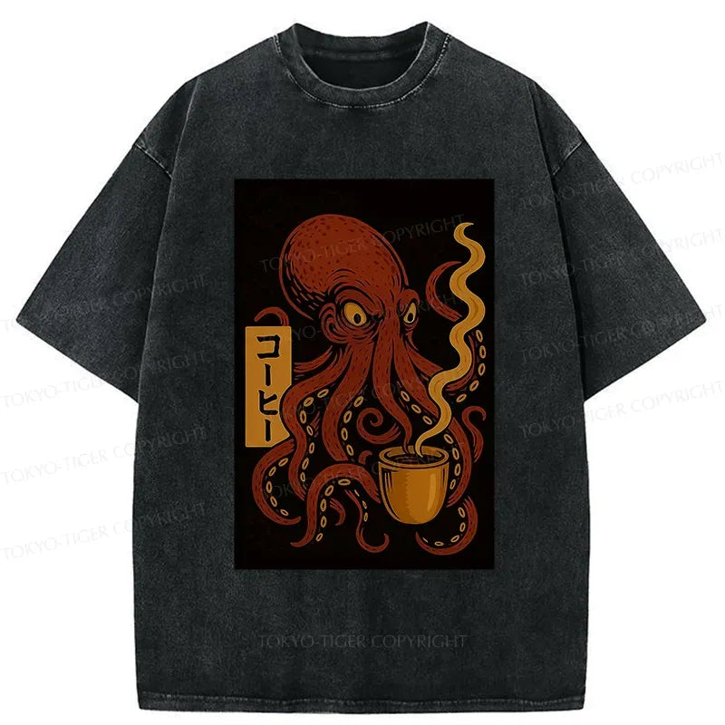 Japanese octopus t-shirt for daily wear