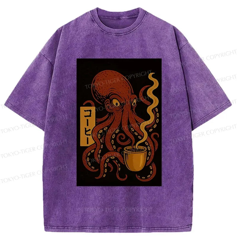 Washed unisex t-shirt for summer vacation