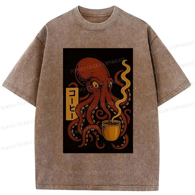 Washed unisex t-shirt for summer vacation