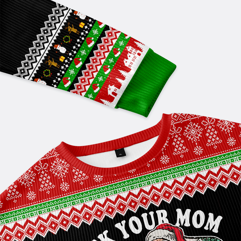 funny santa sweatshirt gift idea for him