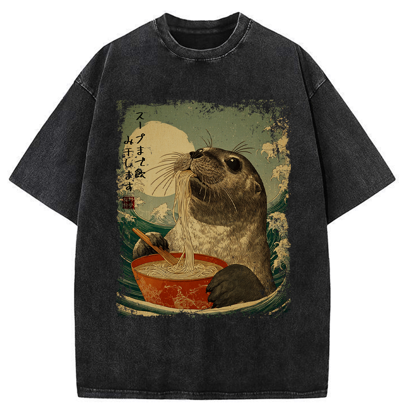 Japanese Vintage Kyoto Lion T-Shirt for Daily Wear