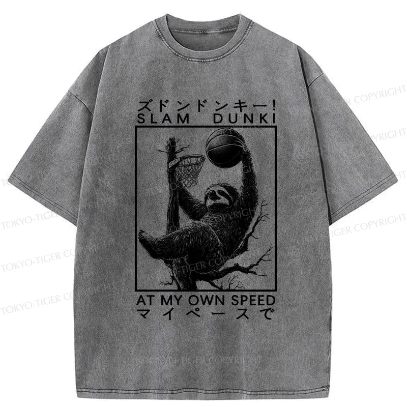 Kyoto-Lion Slam Dunk At My Own Pace Washed T-Shirt