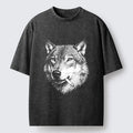Kyoto-Lion Cool Wolf Meme Bad Decisions Pending Washed T-Shirt