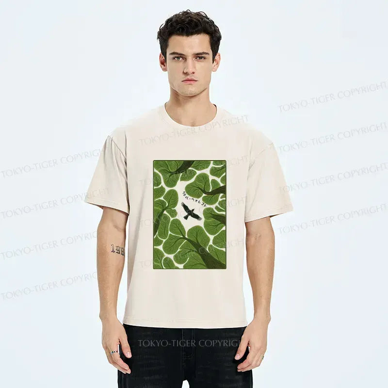 Japanese Washed T-Shirt for Daily Wear