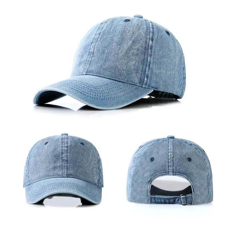 Kyoto-Lion Focused Samurai Raccoon Denim Cap