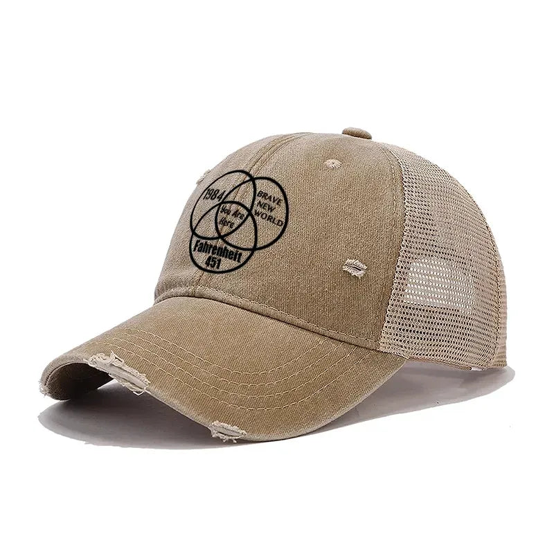 Japanese washed trucker cap for daily wear