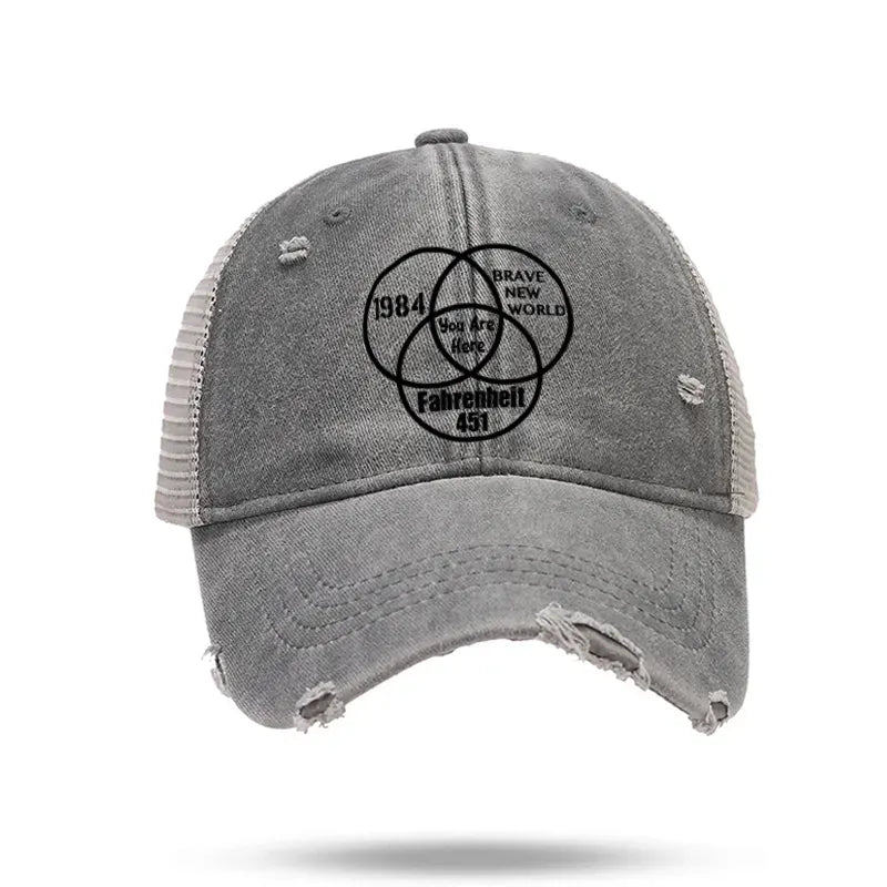 unisex adjustable trucker cap for streetwear