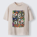 Vintage Floral Peace T-Shirt Free Shipping