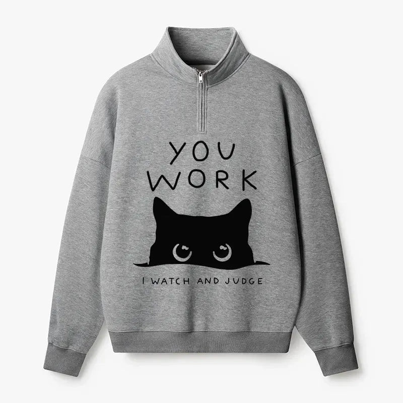 half zip fleece sweatshirt for streetwear
