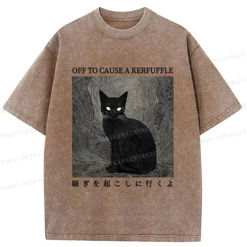 Kyoto lion cat t-shirt gift for her