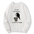 calm alone crow sweatshirt on sale