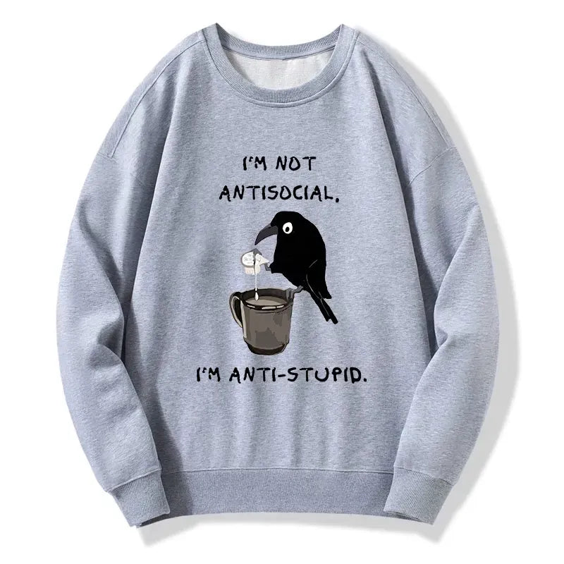 japanese crow coffee sweatshirt free shipping