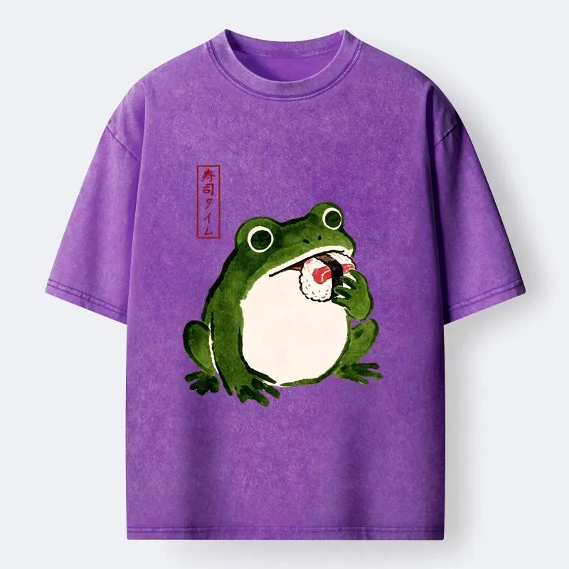 Unisex Sushi Frog T-Shirt for Gift Idea