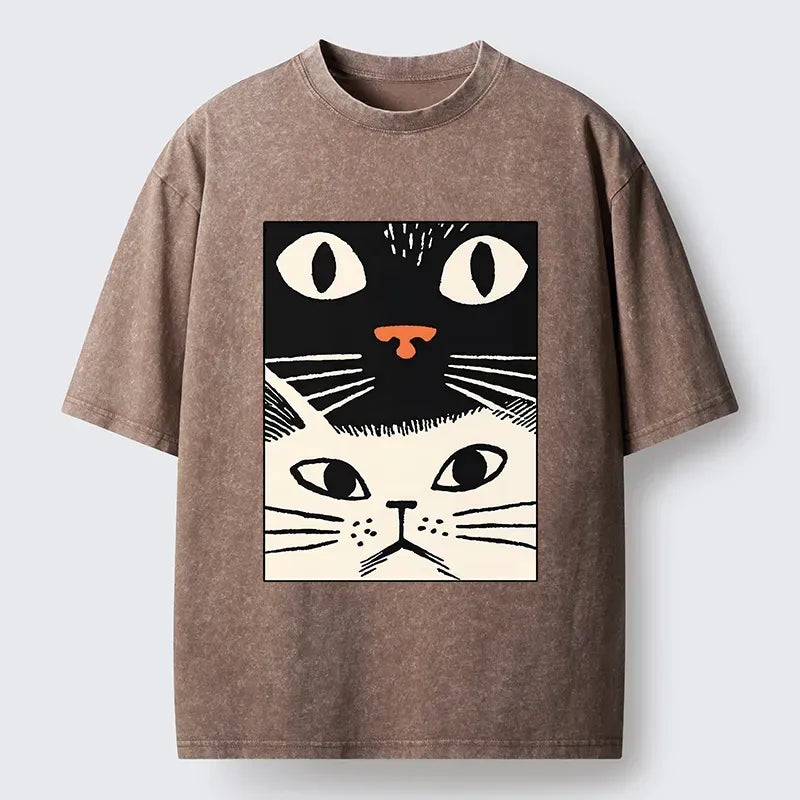 Japanese Cat Shirt for Festival Vacation