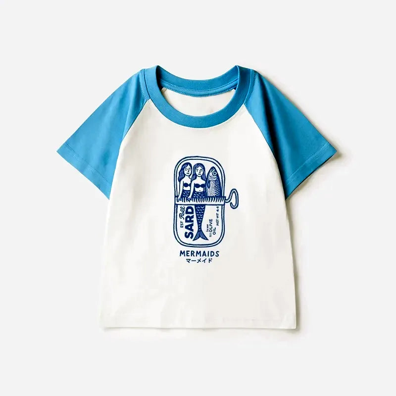 Unisex Cotton Raglan Shirt for Trendy Kids