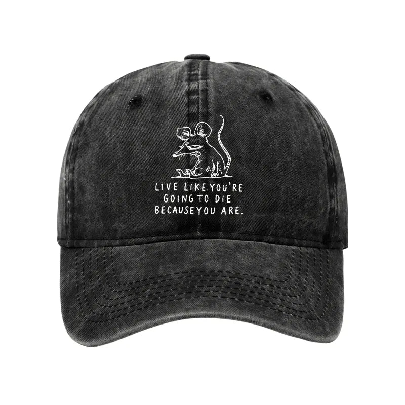 Funny Sarcastic Rat Meme Cap