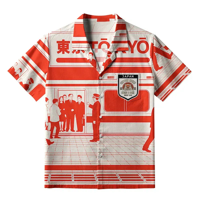 Kyoto-Lion Tokyo Subway Chronicles Aloha Hawaiian Shirt