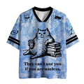 Kyoto-Lion Cat Proving Uselessness Is A Superpower Mesh Jersey