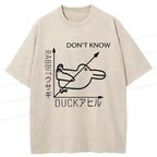 Kyoto-Lion Rabbit Or Duck Washed T-Shirt