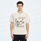 Japanese Washed T-Shirt for Daily Wear