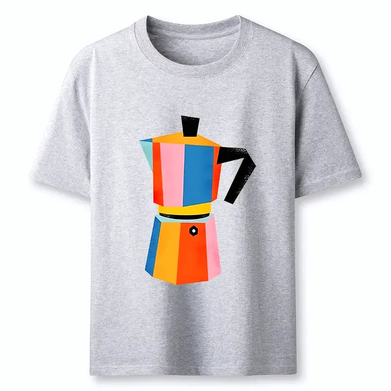 Kyoto-Lion Bright Hues Make Classic Coffee Pot Classic T-Shirt
