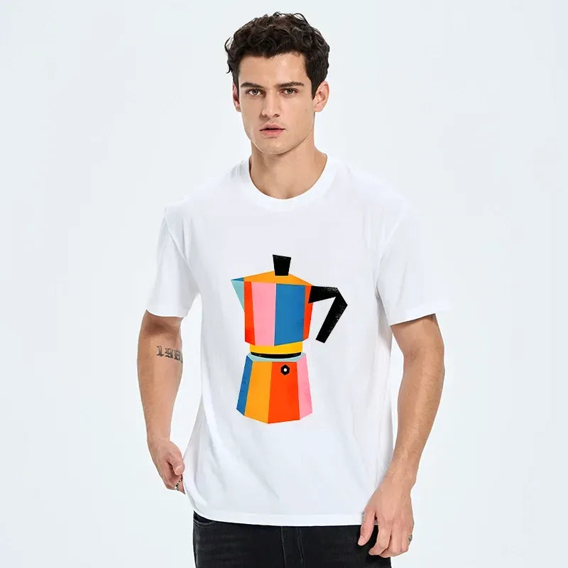 Retro Japanese Streetwear T-Shirt with Bright Hues
