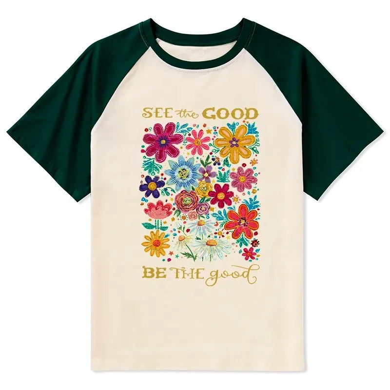 Japanese raglan t-shirt for daily wear