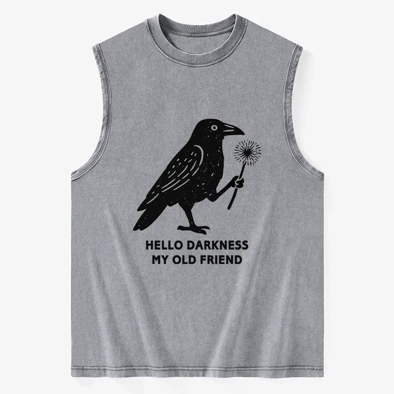Crow Ukiyo-e Tank Top Casual Streetwear