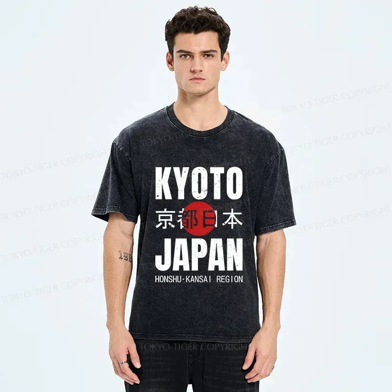 Kyoto Japan Retro T-Shirt for Daily Wear