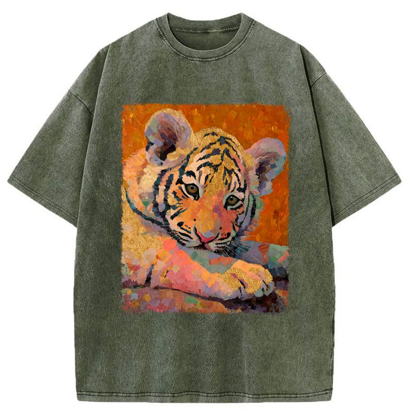 Unisex Cotton Tiger T-Shirt with Free Shipping