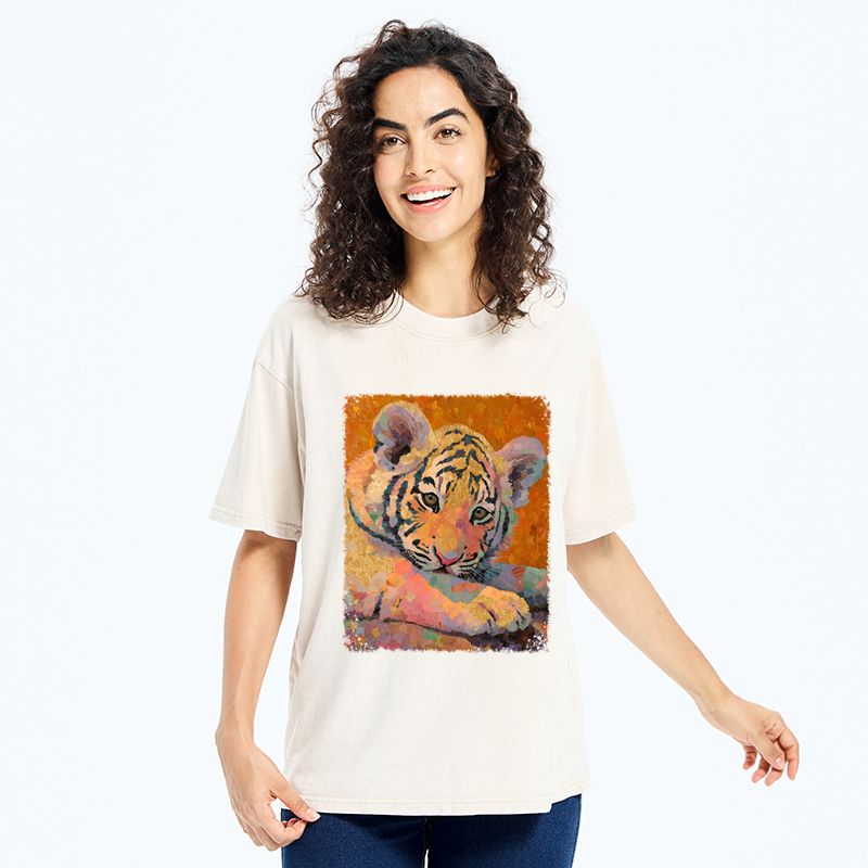 Unisex Cotton Tiger T-Shirt with Free Shipping