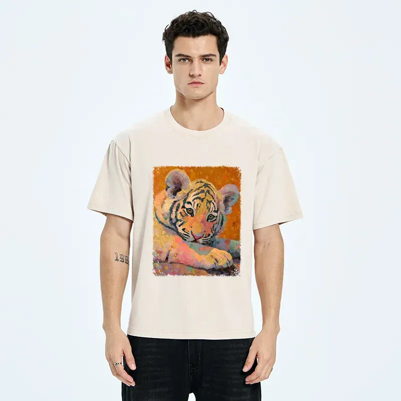 Unisex Cotton Tiger T-Shirt with Free Shipping