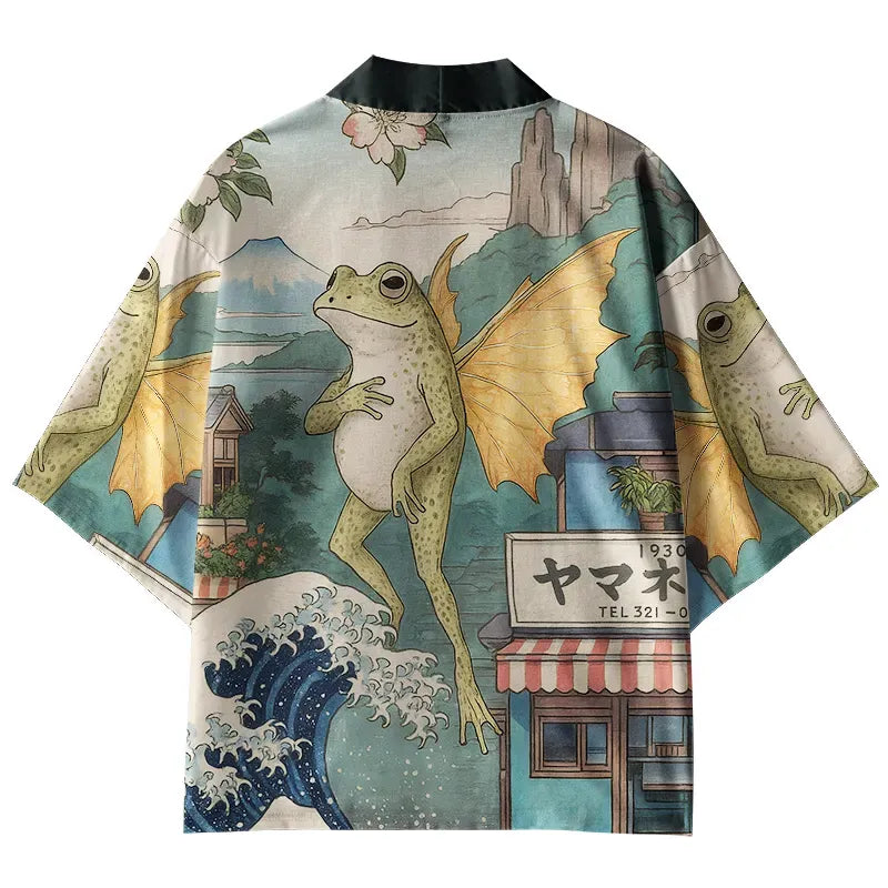 Unisex Frog Wings Kimono Jacket