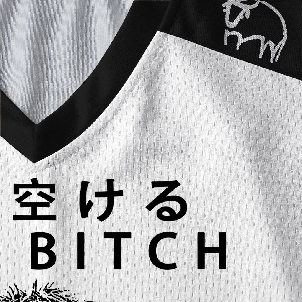 Kyoto-Lion Funny Cow: Moo Bitch Get Out The Way Paneled Long Sleeve Jersey