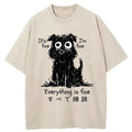 kyoto lion everything is fine t-shirt