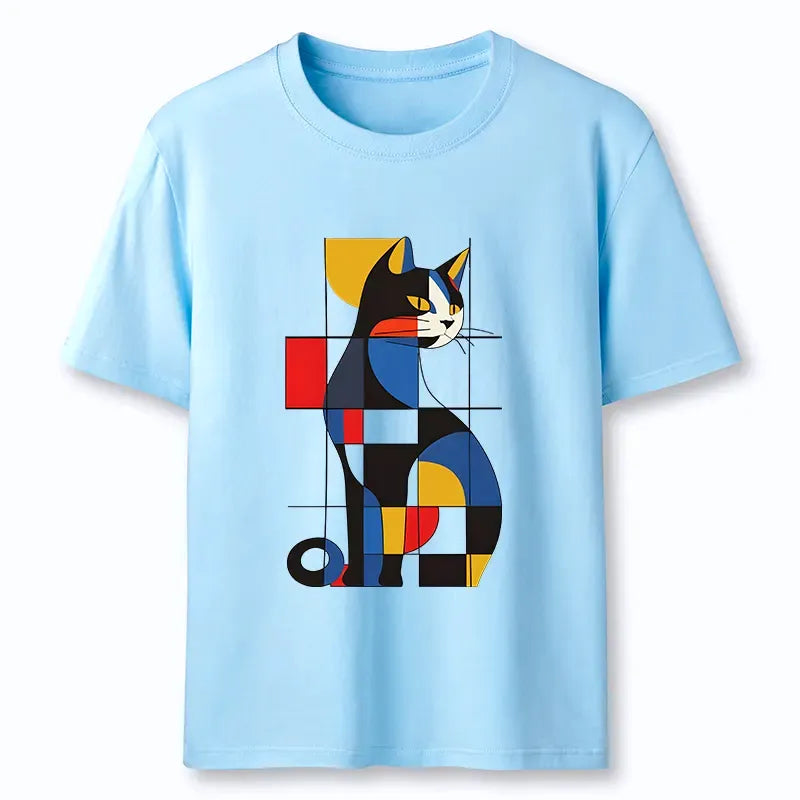 Kyoto-Lion Mondrian Cat Classic T-Shirt