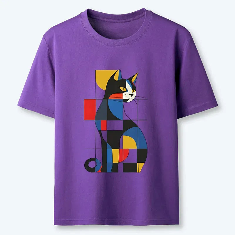 Kyoto-Lion Mondrian Cat Classic T-Shirt
