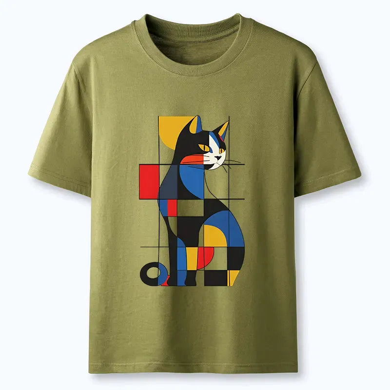 Kyoto-Lion Mondrian Cat Classic T-Shirt