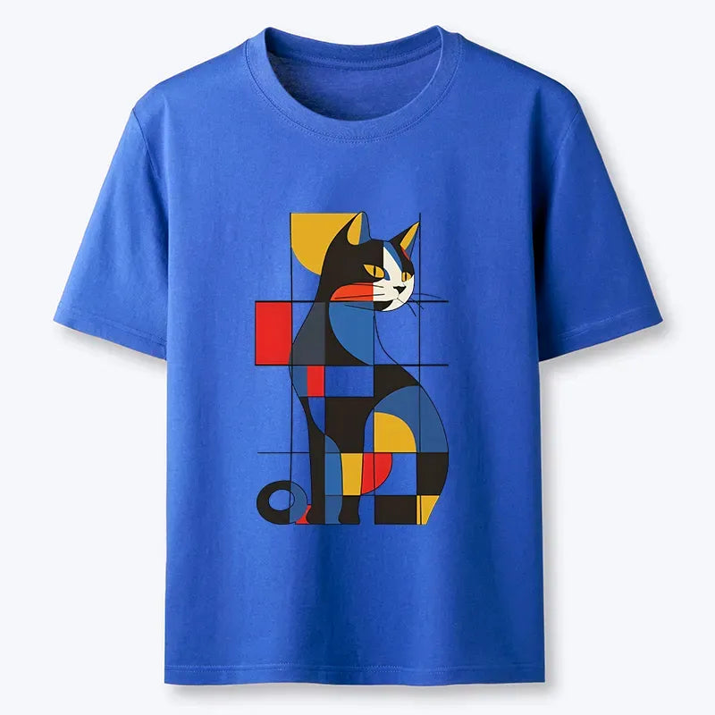 Kyoto-Lion Mondrian Cat Classic T-Shirt