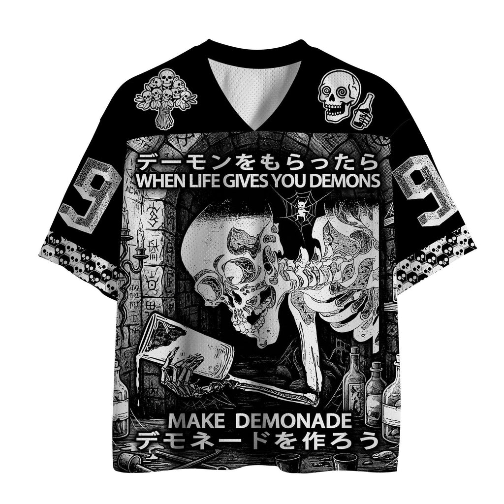 Cool Skull Mesh Jersey for Streetwear