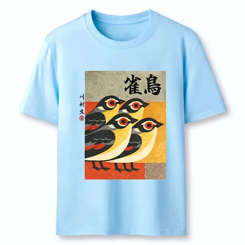 On Sale Unisex Vintage Japanese Print T-Shirt