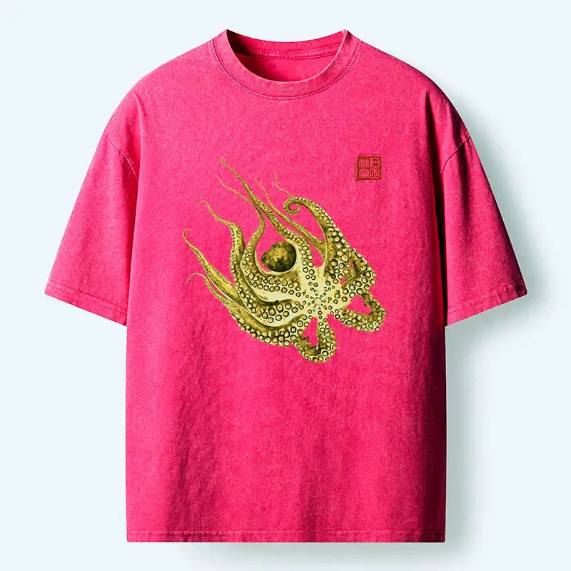 Vintage Japanese Octopus T-Shirt Best Seller