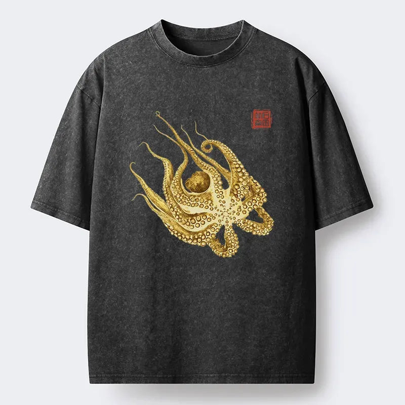 Vintage Japanese Octopus T-Shirt Best Seller