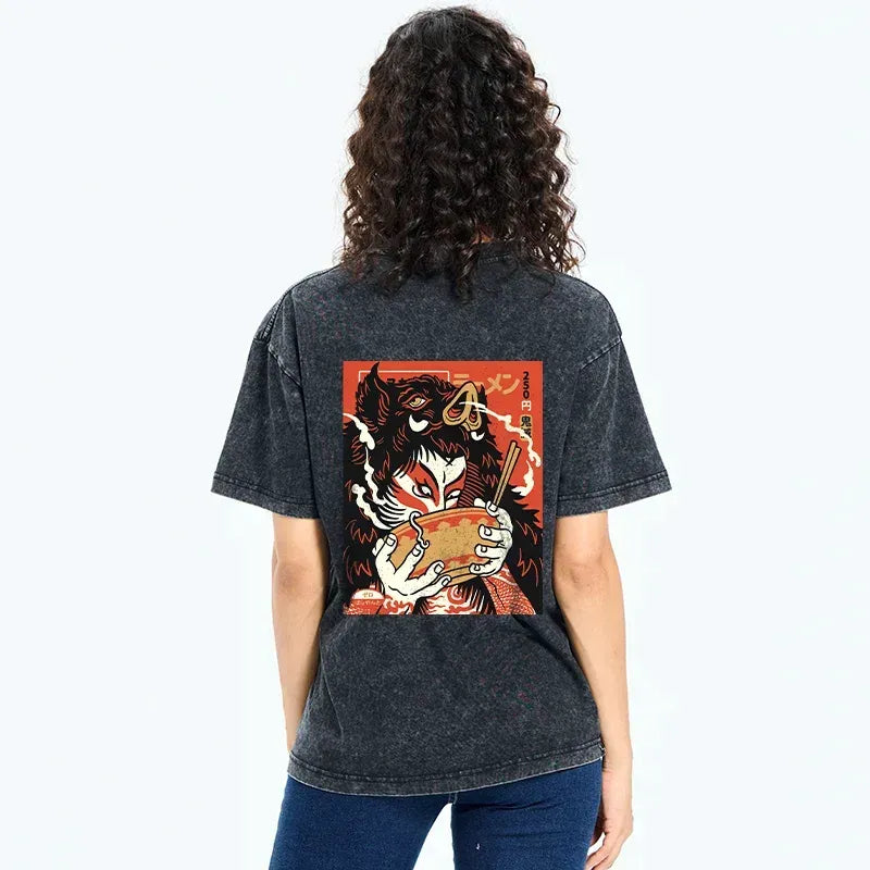 japanese washed t-shirt on sale