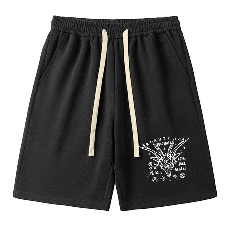 beautiful devil japanese streetwear shorts