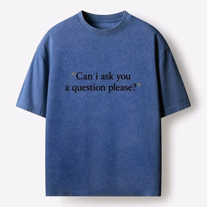Polite Question Unisex Cotton T-Shirt Trendy