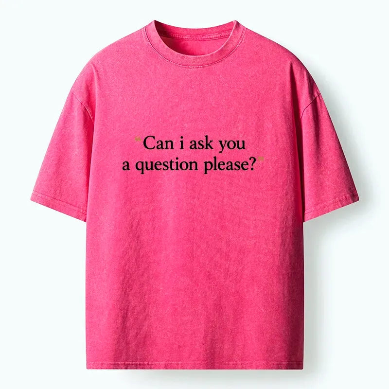 Funny Meme Washed T-Shirt for Streetwear