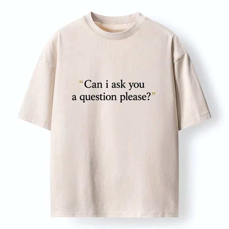 Polite Question Unisex Cotton T-Shirt Trendy