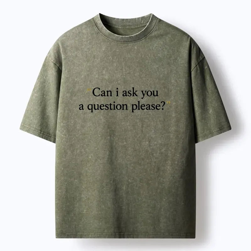 Polite Question Unisex Cotton T-Shirt Trendy